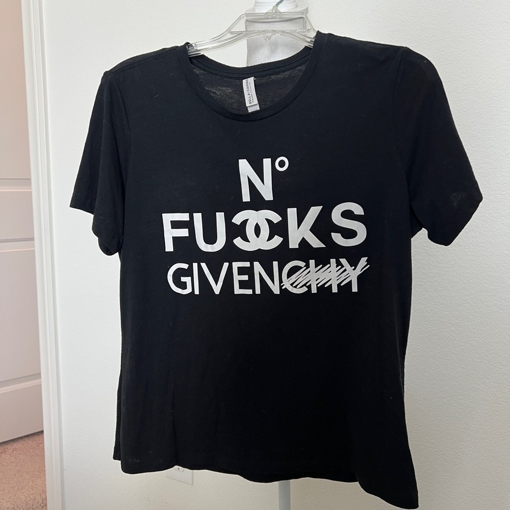 Bella Canvas Black Tee with White Graphic
